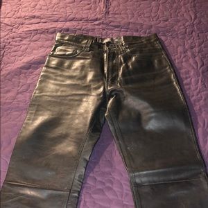 Gap boot cut leather pants 31X32
